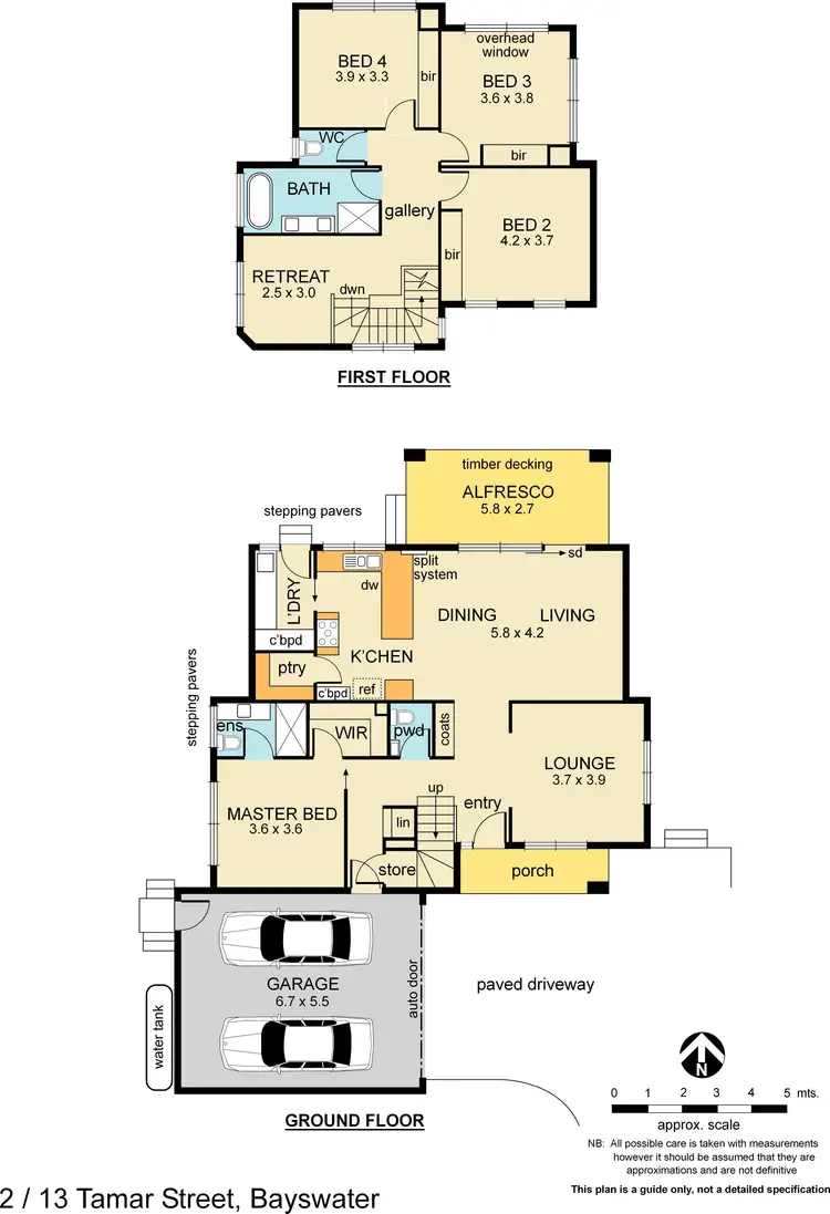 Floorplan of Homely townhouse listing, 2/13 Tamar Street, Bayswater VIC 3153