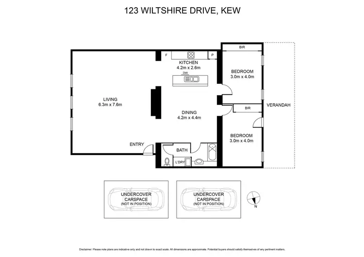 Floorplan of Homely apartment listing, 123 Wiltshire Drive, Kew VIC 3101