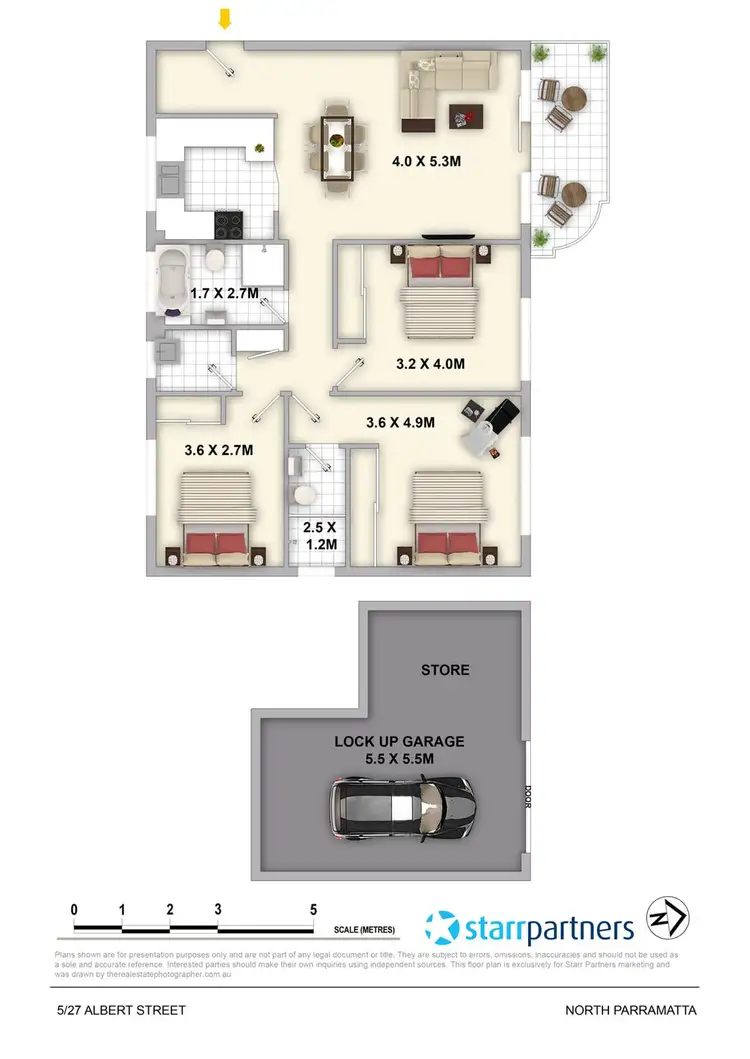Floorplan of Homely apartment listing, 5/27 Albert Street, North Parramatta NSW 2151