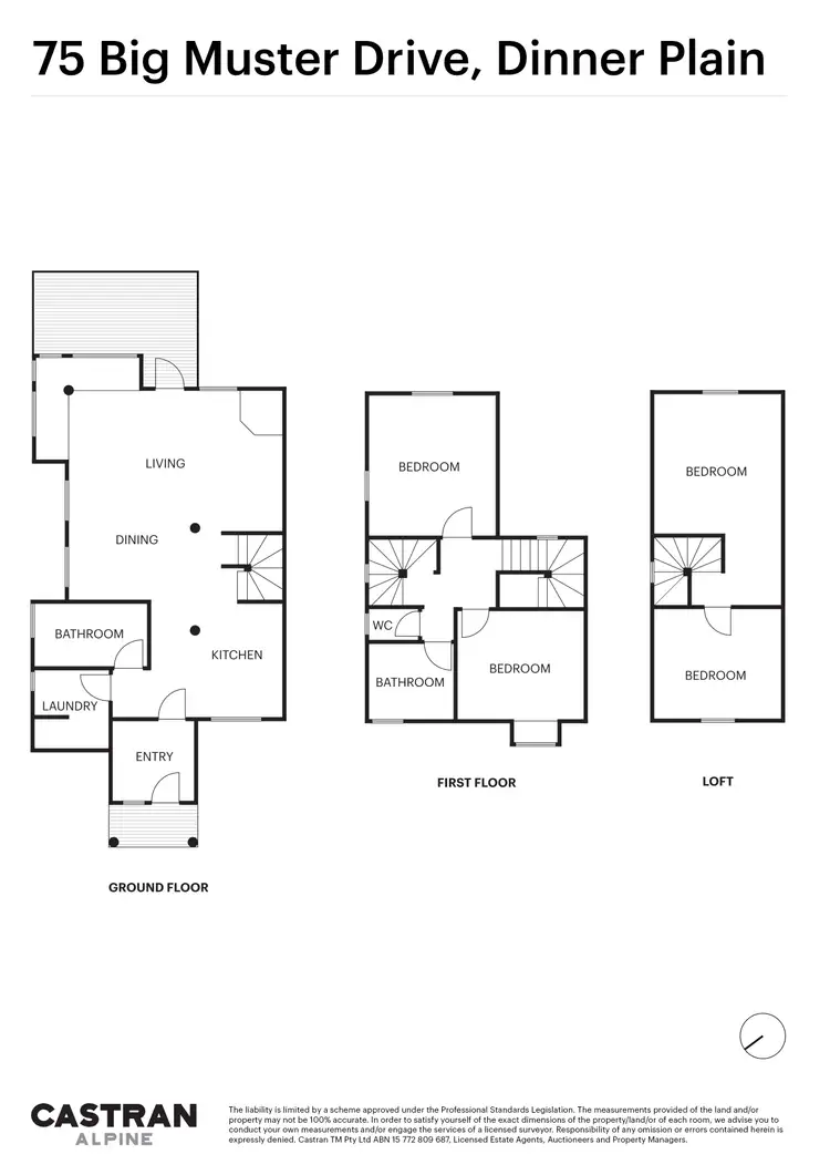 Floorplan of Homely alpine listing, 75 Big Muster Drive, Dinner Plain VIC 3898