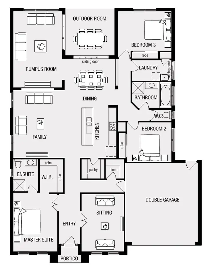 Floorplan of Homely house listing, 6 Mayfair Way, Kyneton VIC 3444
