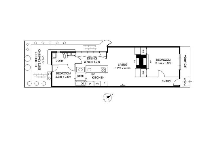 Floorplan of Homely house listing, 44 Barrett Street, Albert Park VIC 3206
