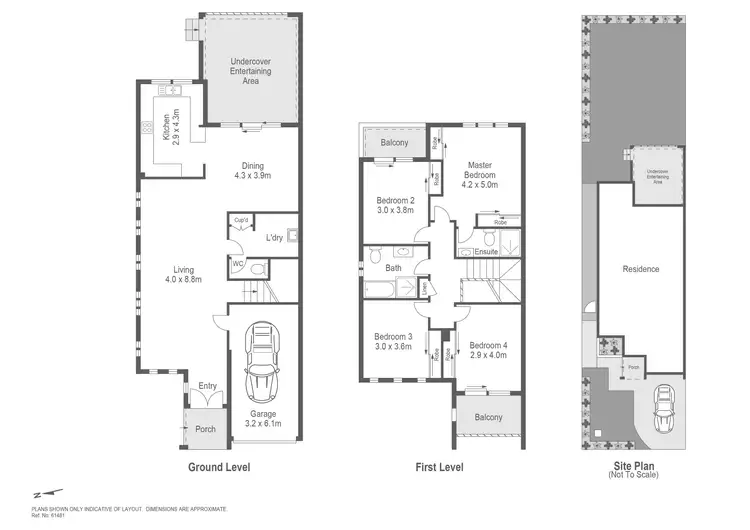 Floorplan of Homely semi-detached listing, 31A Karne Street, Narwee NSW 2209