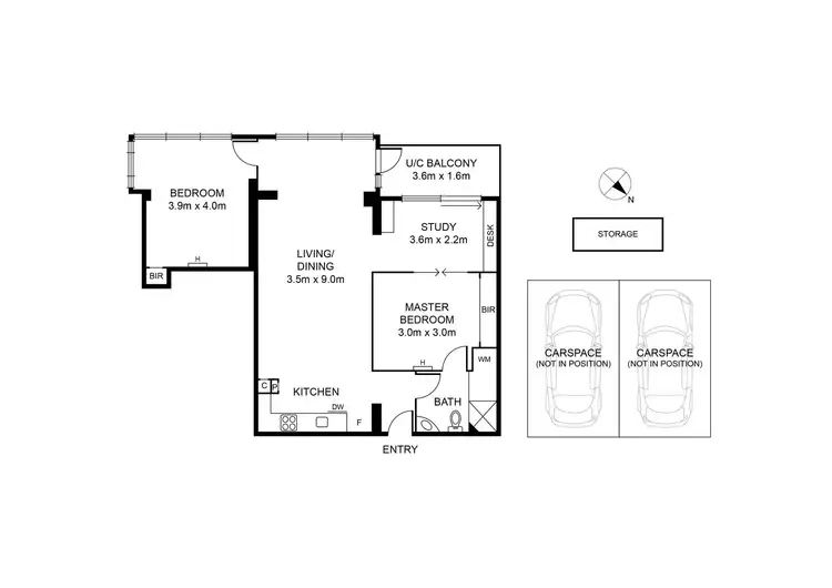 Floorplan of Homely apartment listing, 801/2-14 Albert Road, South Melbourne VIC 3205