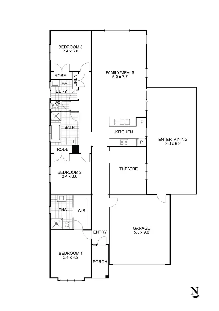 Floorplan of Homely house listing, 3 Prospect Place, Wallan VIC 3756