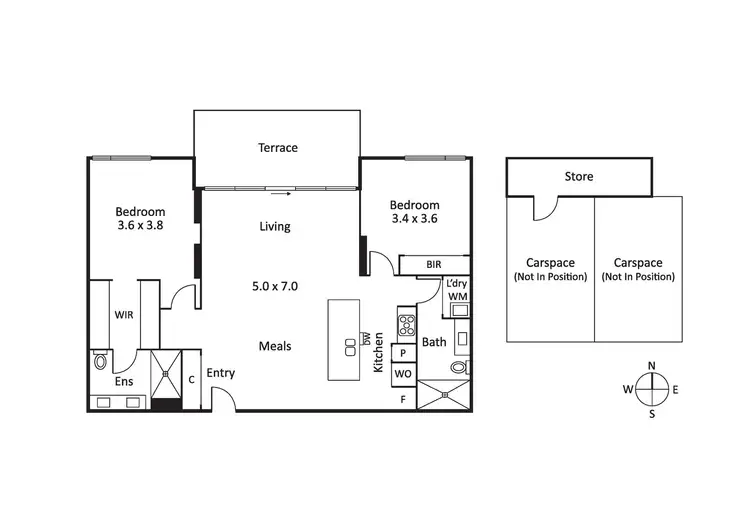 Floorplan of Homely apartment listing, 211/30 Warleigh Grove, Brighton VIC 3186