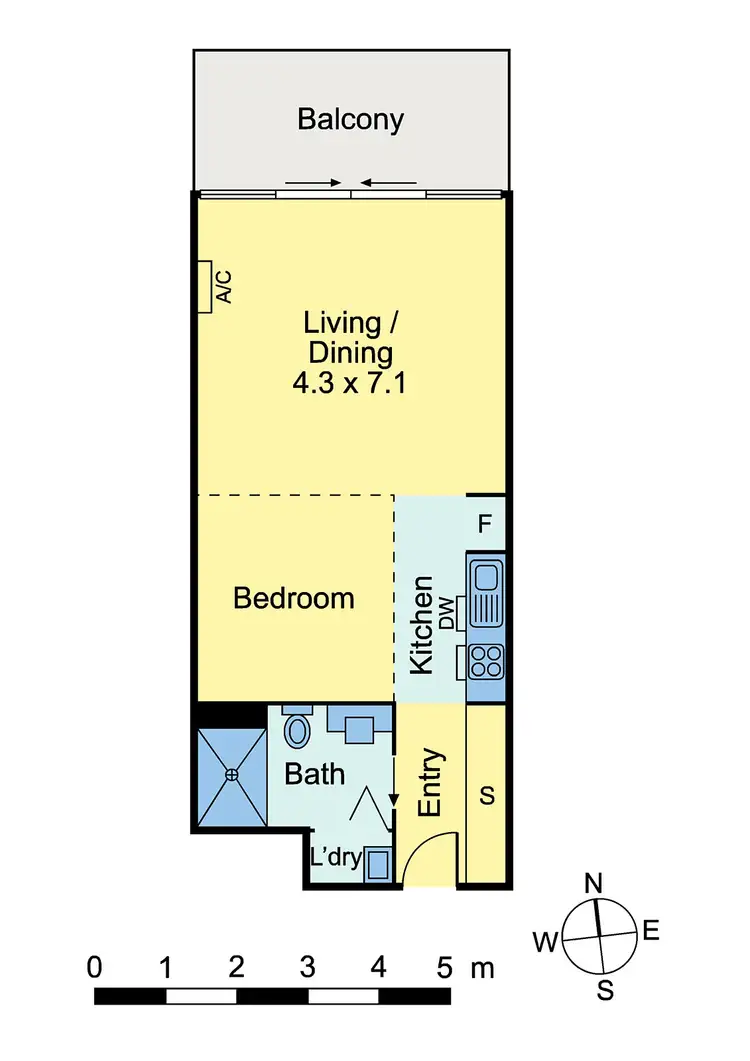 Floorplan of Homely apartment listing, 203/63 Lygon Street, Brunswick East VIC 3057