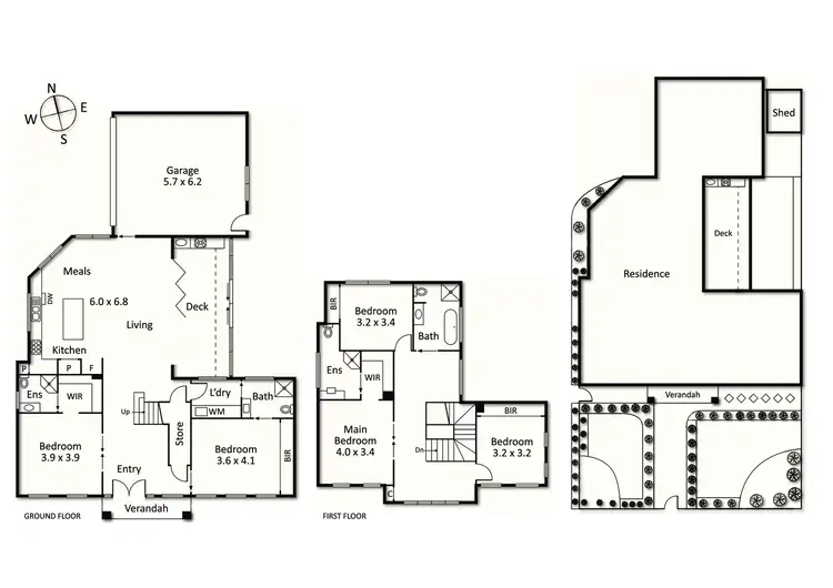 Floorplan of Homely townhouse listing, 1/17 Beacon Street, Glen Waverley VIC 3150