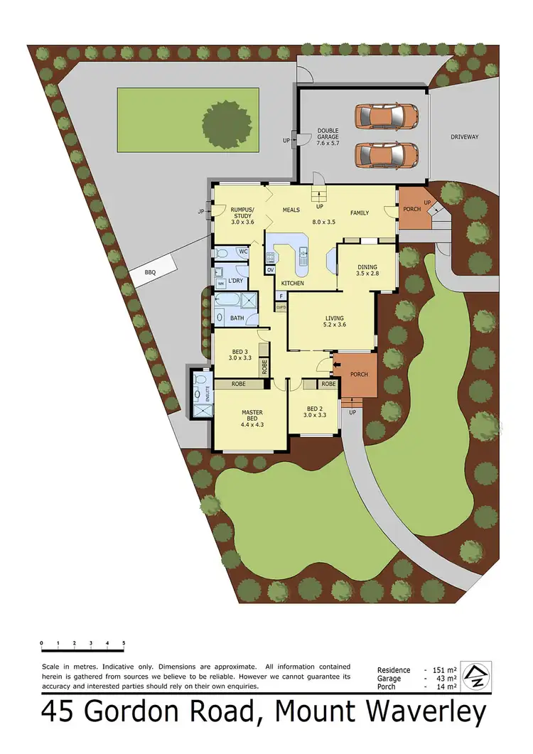 Floorplan of Homely house listing, 45 Gordon Road, Mount Waverley VIC 3149