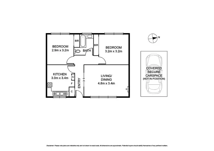 Floorplan of Homely apartment listing, 7/13 Waratah Avenue, Glen Huntly VIC 3163