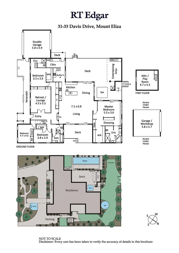 Floorplan of Homely house listing, 31-33 Davis Drive, Mount Eliza VIC 3930