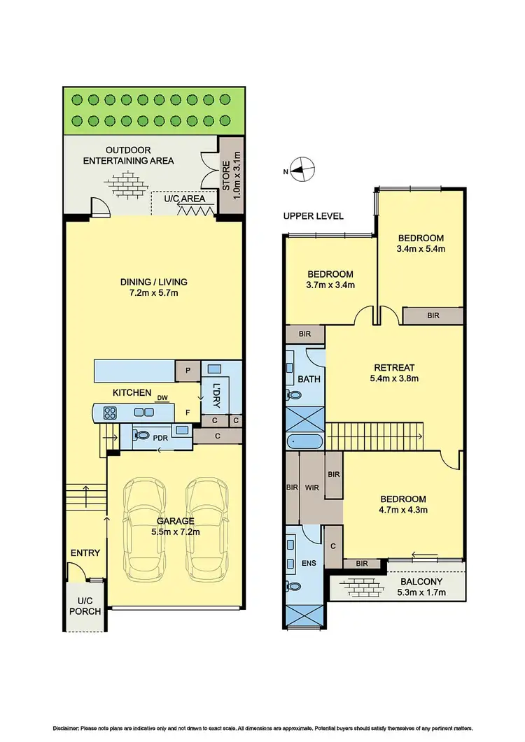 Floorplan of Homely townhouse listing, 12 Pin Oak Court, Canterbury VIC 3126