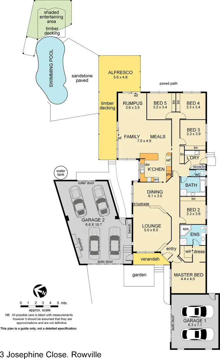 Floorplan of Homely house listing, 3 Josephine Close, Rowville VIC 3178