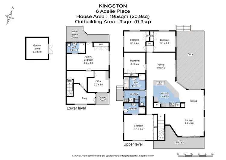 Floorplan of Homely house listing, 6 Adelie Place, Kingston TAS 7050