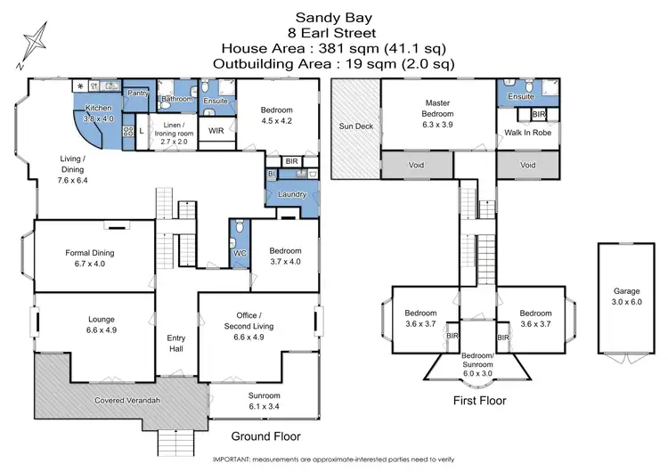 Floorplan of Homely house listing, 8 Earl Street, Sandy Bay TAS 7005