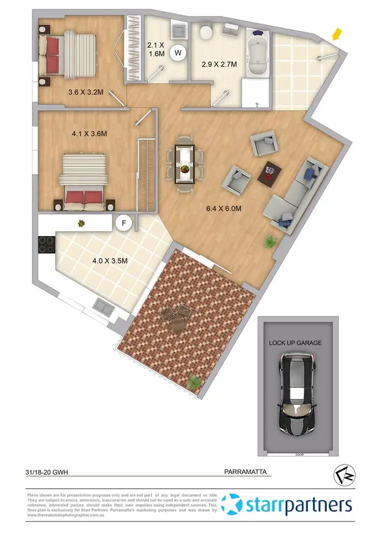 Floorplan of Homely apartment listing, 31/18-20 Great Western Highway, Parramatta NSW 2150