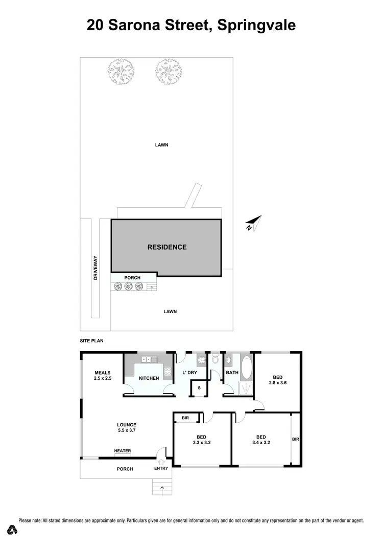 Floorplan of Homely house listing, 20 Sarona Street, Dandenong VIC 3175