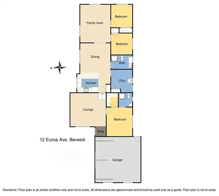 Floorplan of Homely house listing, 12 Euroa Avenue, Berwick VIC 3806