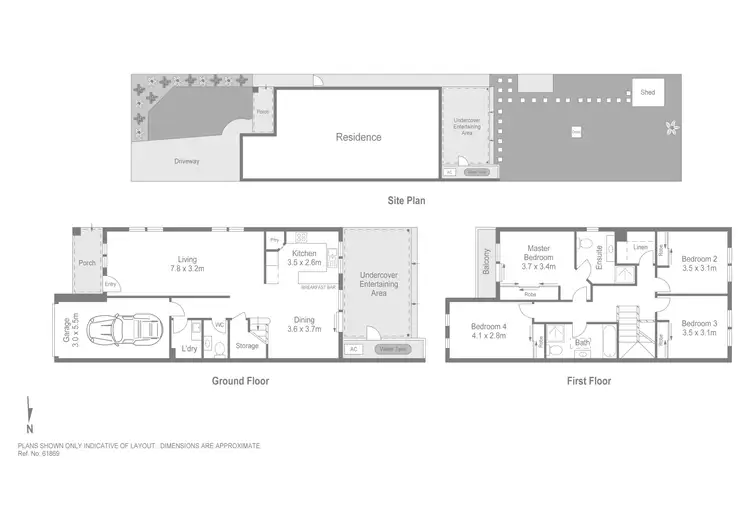 Floorplan of Homely semi-detached listing, 14A Benfield Parade, Panania NSW 2213