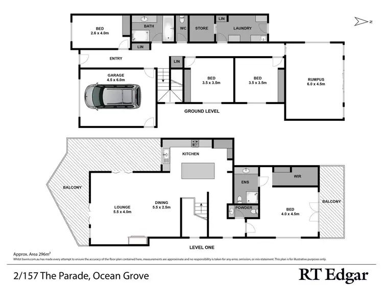 Floorplan of Homely townhouse listing, 2/157 The Parade, Ocean Grove VIC 3226