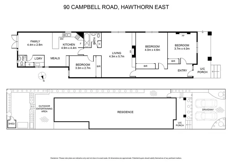 Floorplan of Homely house listing, 90 Campbell Road, Hawthorn East VIC 3123
