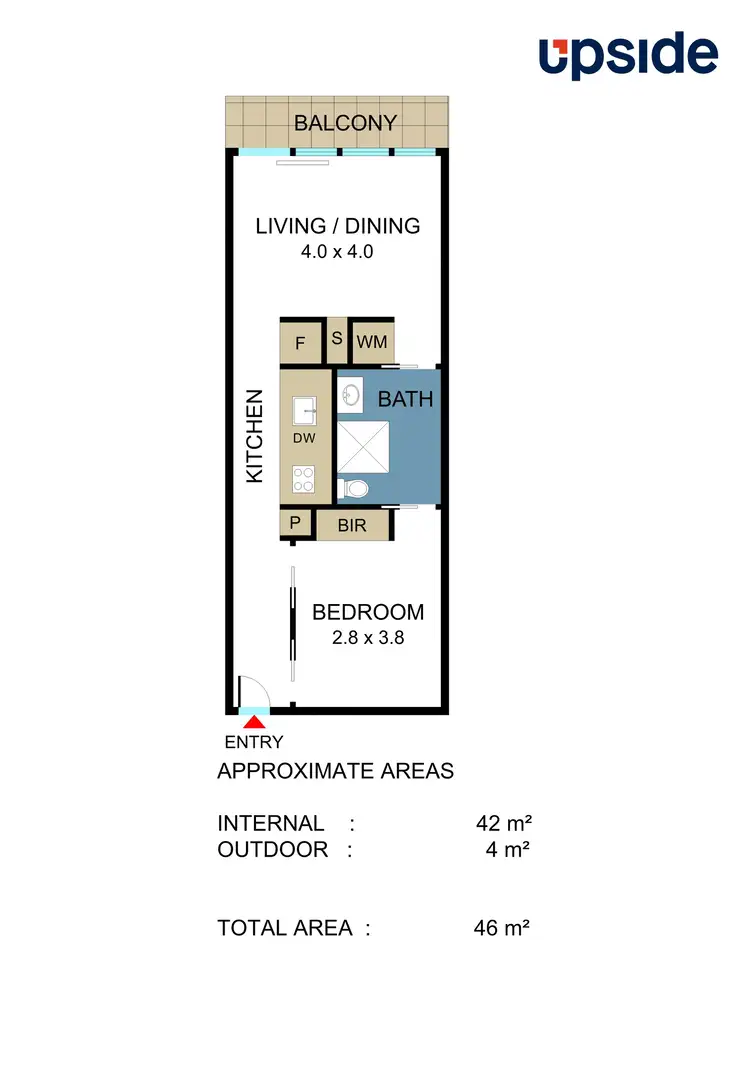 Floorplan of Homely apartment listing, 718/65 Coventry Street, Southbank VIC 3006