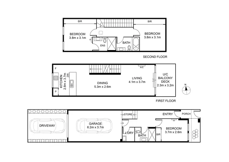 Floorplan of Homely townhouse listing, 29 Oak Terrace, Wheelers Hill VIC 3150
