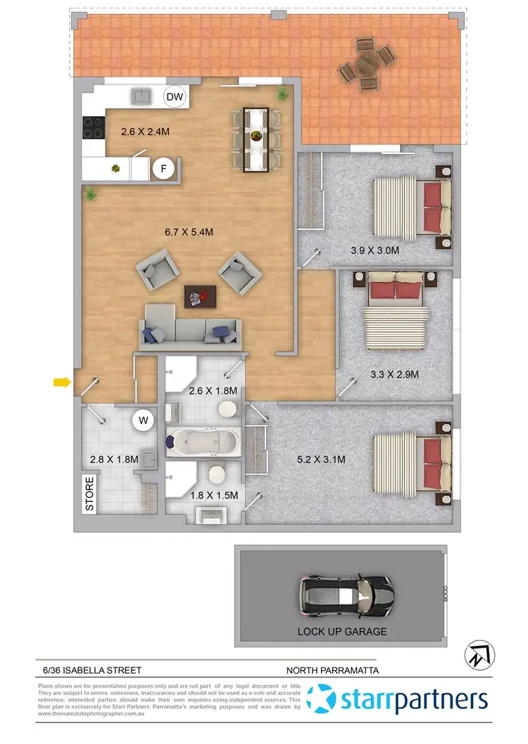 Floorplan of Homely apartment listing, 6/36-38 Isabella Street, North Parramatta NSW 2151
