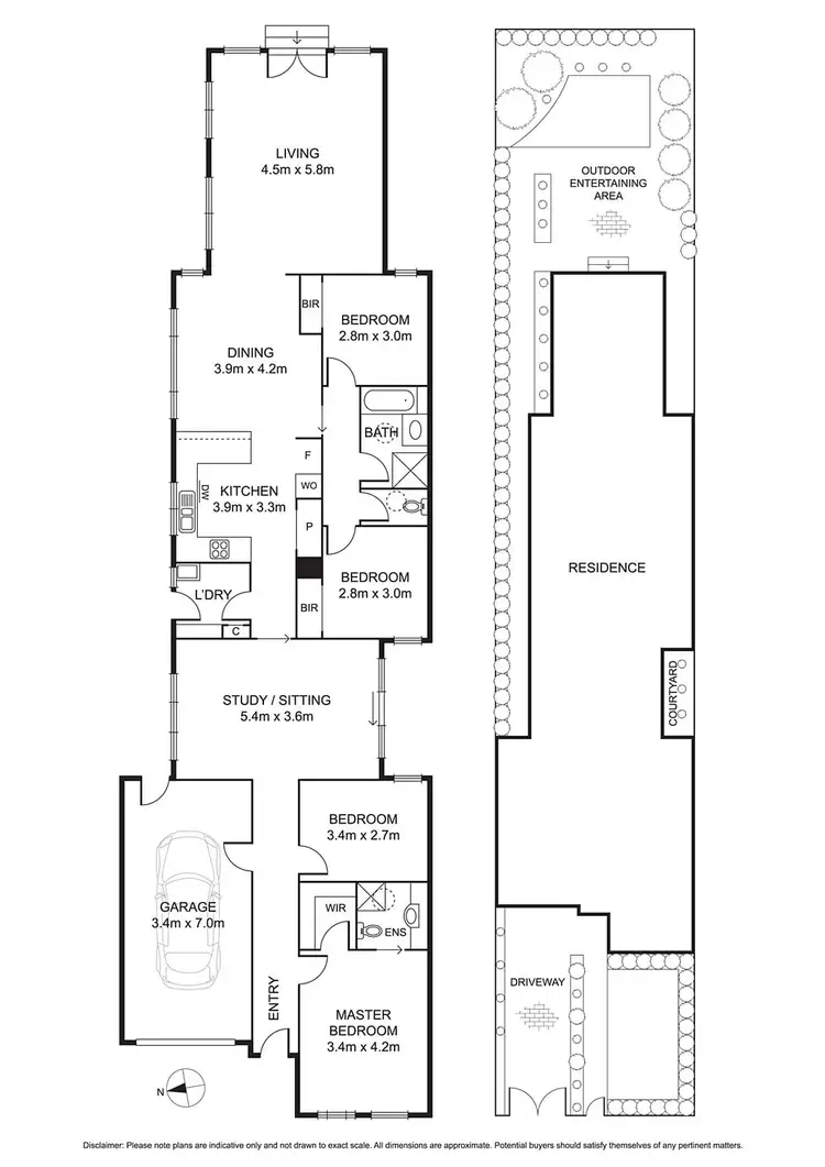 Floorplan of Homely townhouse listing, 20A Wright Street, Bentleigh VIC 3204