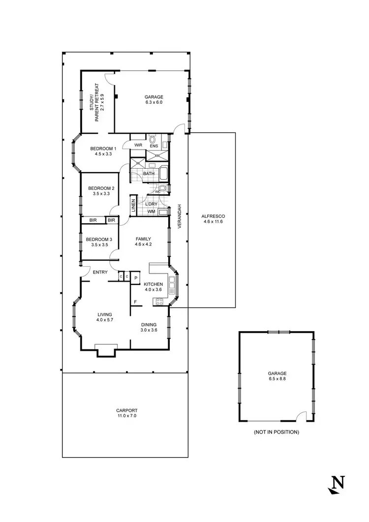Floorplan of Homely house listing, 8 Bidstrup Avenue, Broadford VIC 3658
