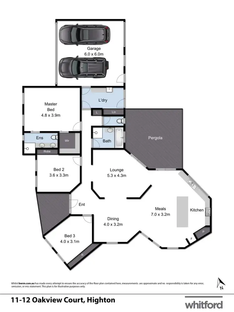 Floorplan of Homely house listing, 11-12 Oakview Court, Highton VIC 3216