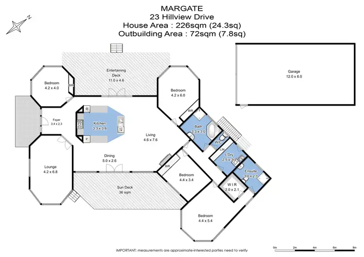 Floorplan of Homely house listing, 23 Hillview Drive, Margate TAS 7054