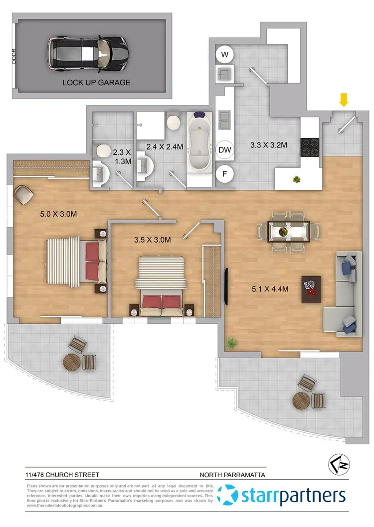 Floorplan of Homely apartment listing, 11/478 Church Street, North Parramatta NSW 2151