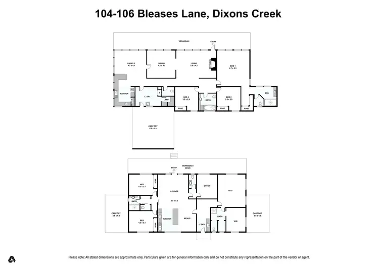Floorplan of Homely rural property listing, 104-106 Bleases Lane, Yarra Glen VIC 3775