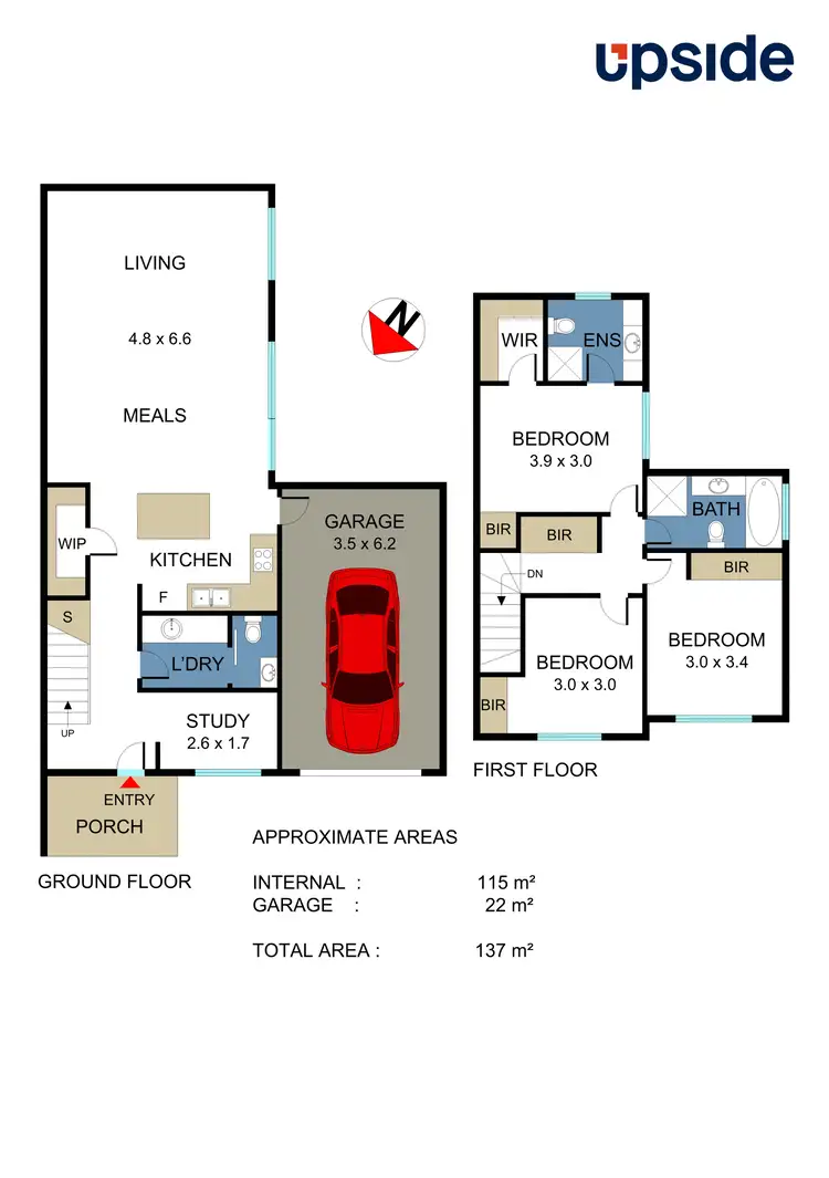 Floorplan of Homely townhouse listing, 6 Cypress Avenue, Burwood VIC 3125