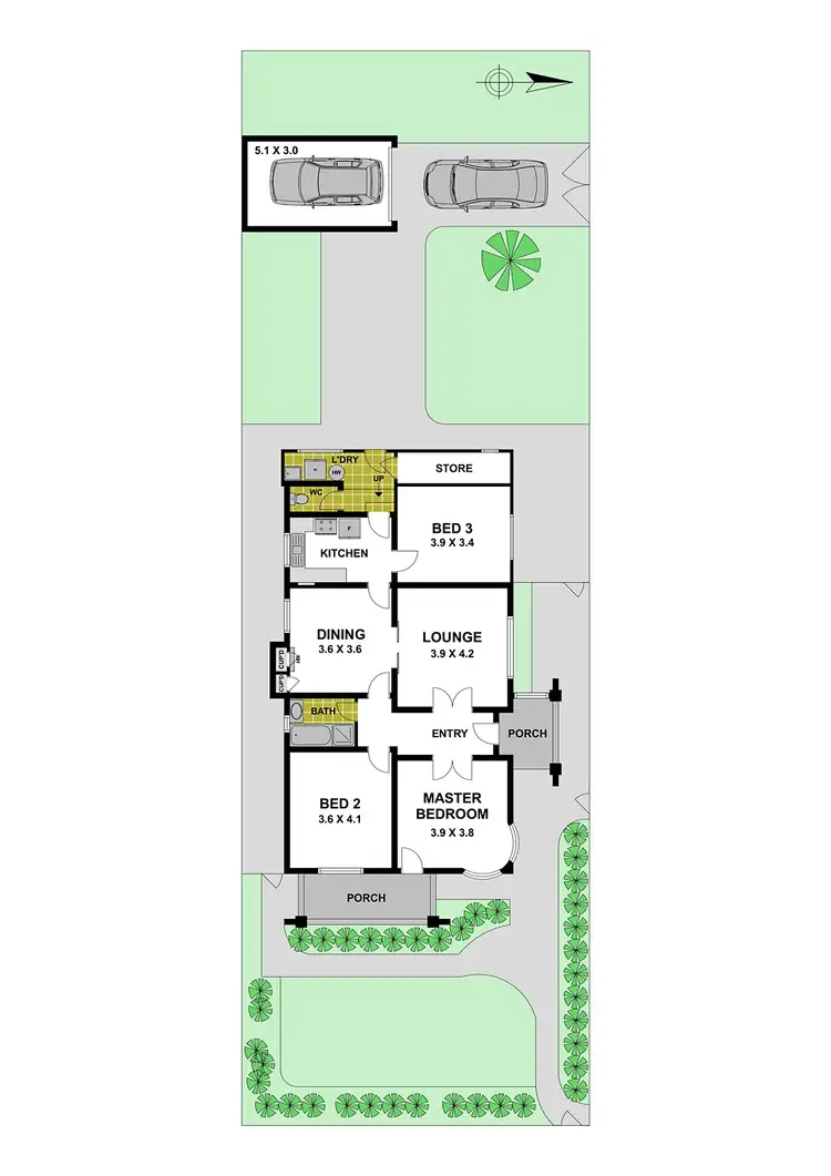 Floorplan of Homely house listing, 5 Davies Street, Preston VIC 3072