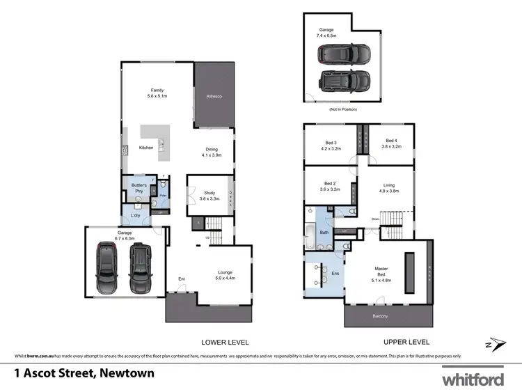 Floorplan of Homely house listing, 1 Ascot (Cnr Mercer Prd)  Street, Newtown VIC 3220