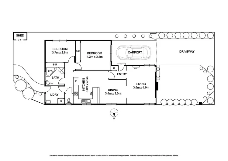 Floorplan of Homely unit listing, 1/21 Bonanza Road, Beaumaris VIC 3193