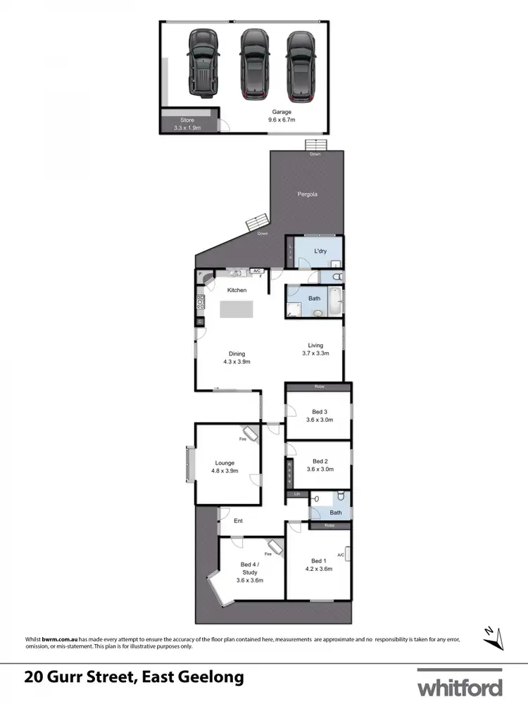 Floorplan of Homely house listing, 20 Gurr Street, East Geelong VIC 3219