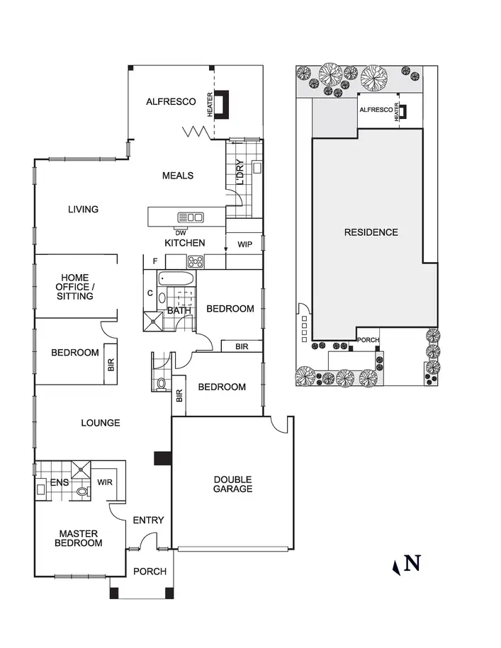 Floorplan of Homely house listing, 13 Resort Boulevard, Doreen VIC 3754