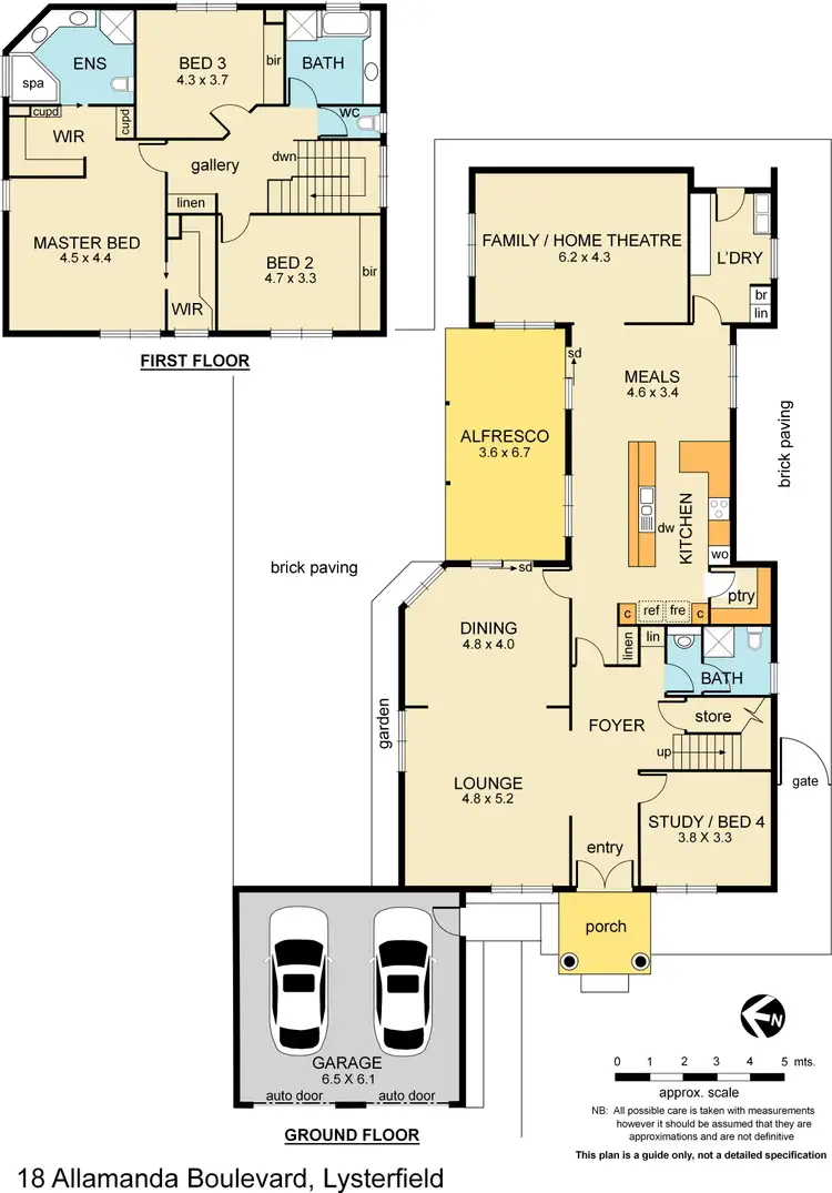 Floorplan of Homely house listing, 18 Allamanda Boulevard, Lysterfield VIC 3156