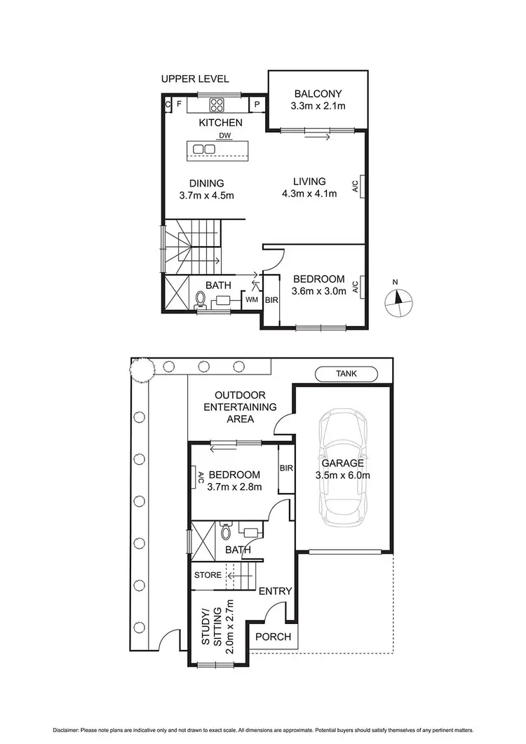Floorplan of Homely townhouse listing, 6/9 Francesco Street, Bentleigh East VIC 3165
