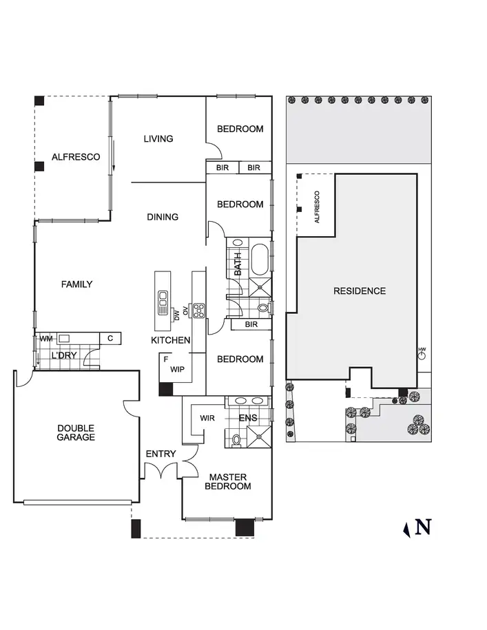 Floorplan of Homely house listing, 4 Persimmon Way, Doreen VIC 3754