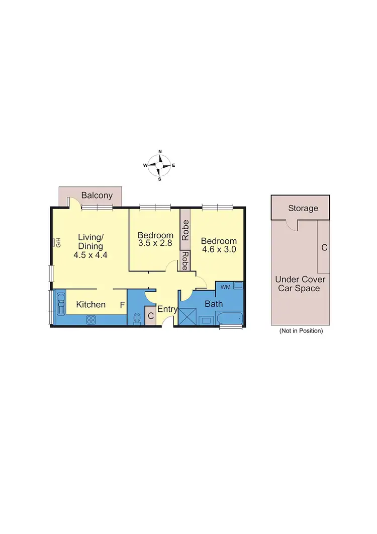 Floorplan of Homely apartment listing, 9/1-5 Auburn Grove, Hawthorn East VIC 3123