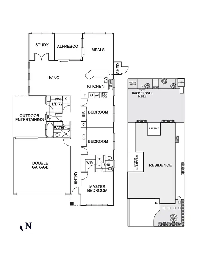 Floorplan of Homely house listing, 16 Garden Road, Doreen VIC 3754