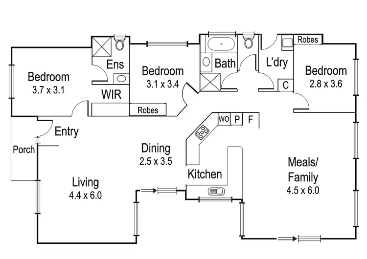Floorplan of Homely house listing, 25 Gallery Gate Road, Yallambie VIC 3085