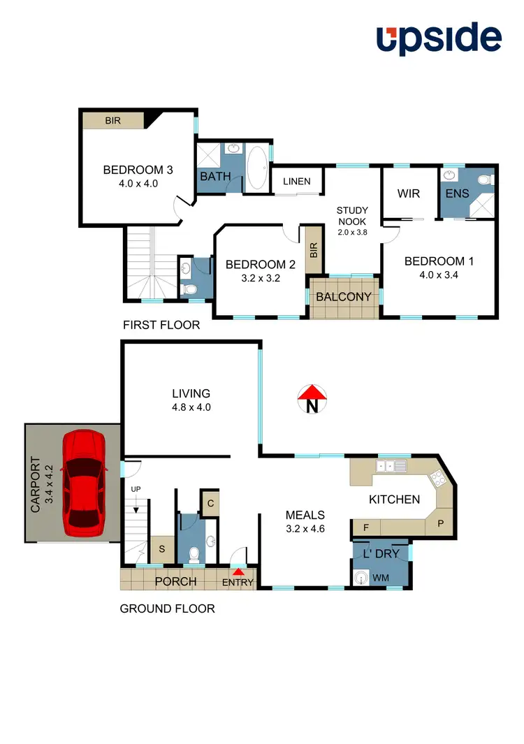 Floorplan of Homely house listing, 13A Ohea  Street, Coburg VIC 3058