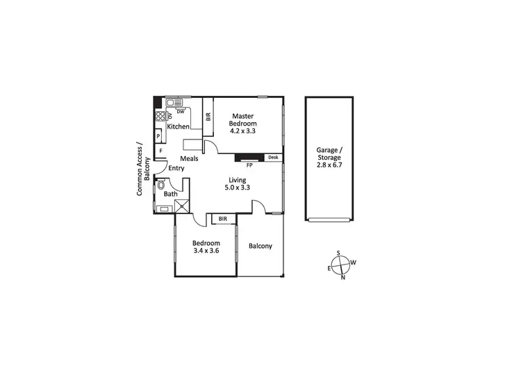 Floorplan of Homely apartment listing, 42/53 Balaclava Road, St Kilda East VIC 3183