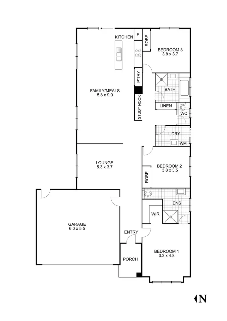 Floorplan of Homely house listing, 5 Violet Lane, Broadford VIC 3658