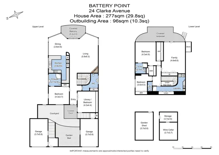 Floorplan of Homely house listing, 24 Clarke Avenue, Battery Point TAS 7004